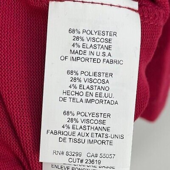 Tash + Sophie Womens Size Large Dress Red Stretch Turtleneck Peplum Long Sleeve - Picture 5 of 6